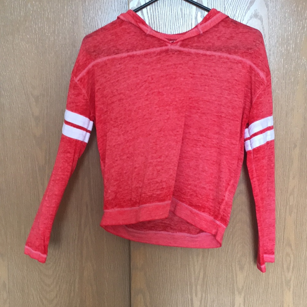 Red White Striped long sleeve shirt